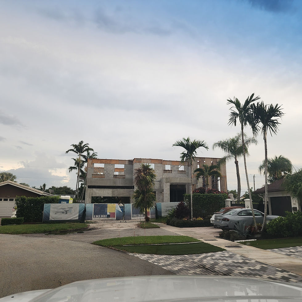 street view of shell under construction