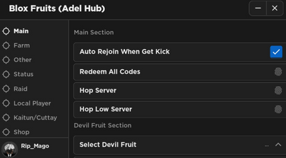  Script blox fruits Adel hub (sem key)