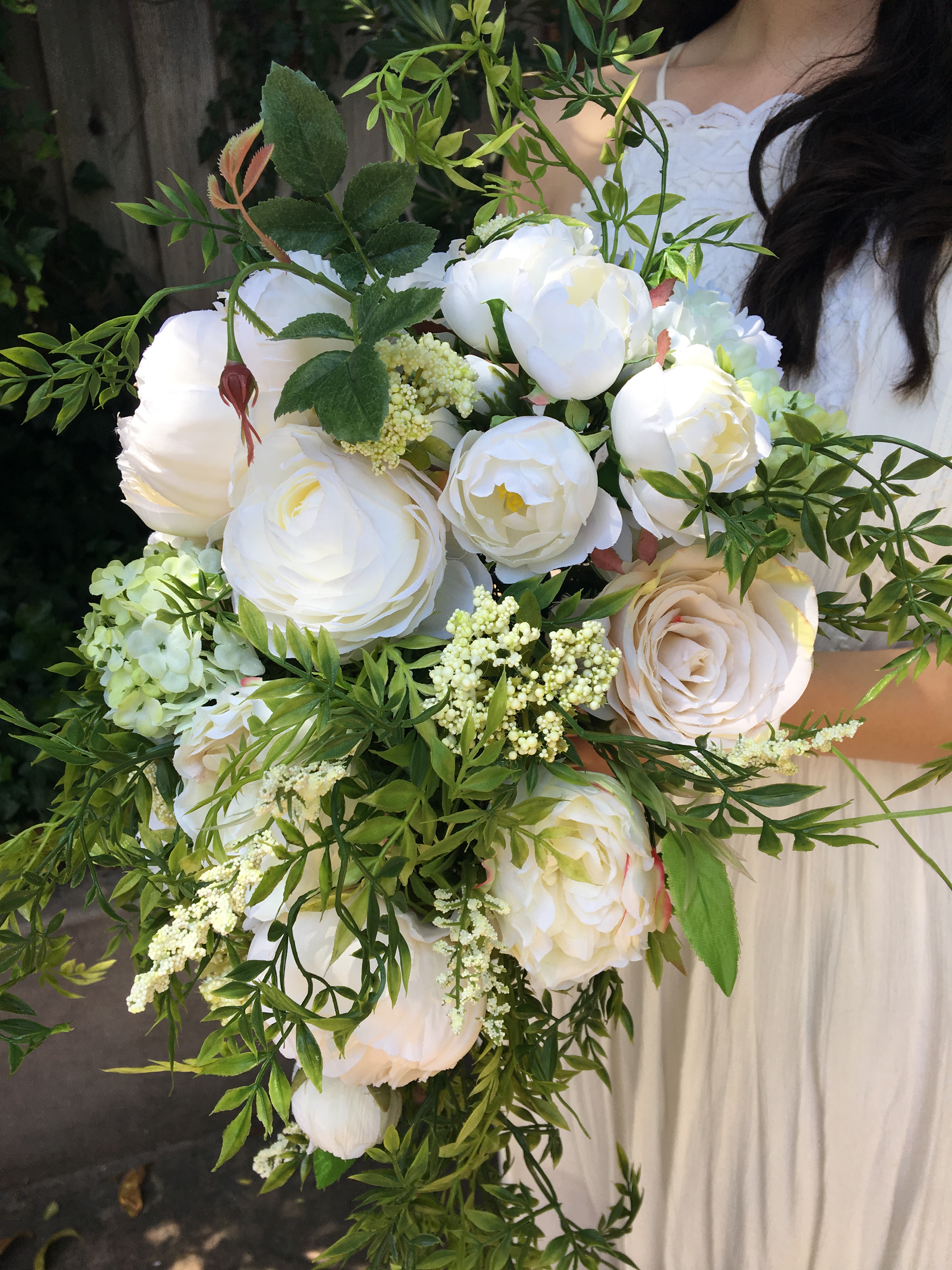Cascade silk bridal bouquet