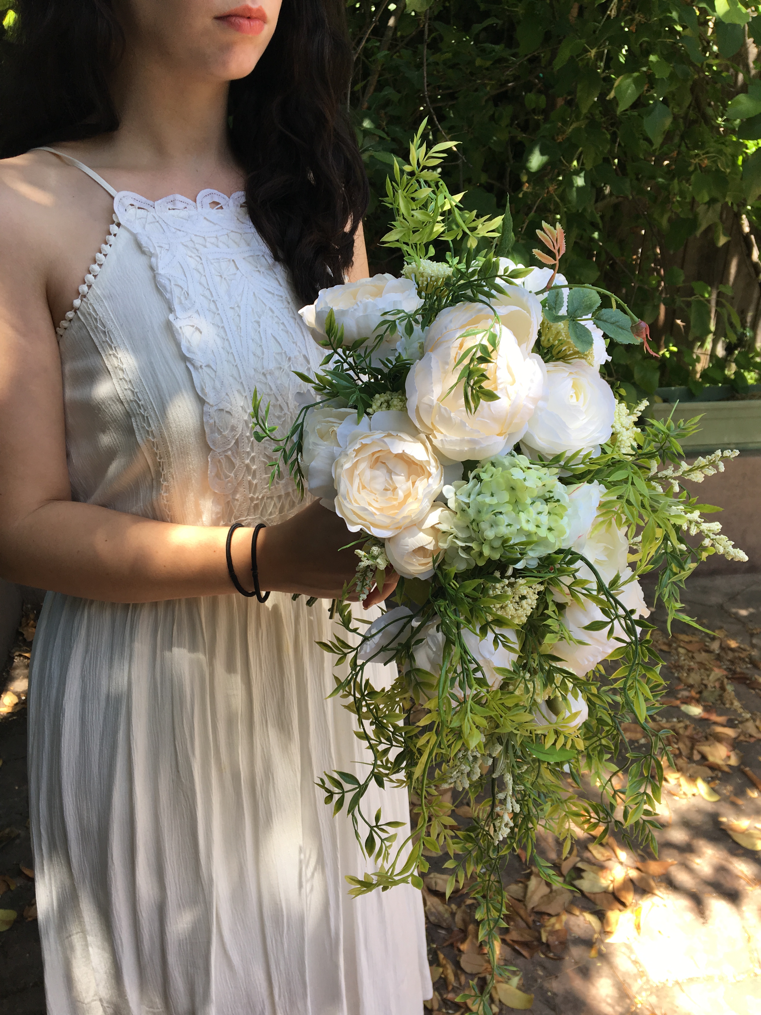 cascade silk bridal bouquet