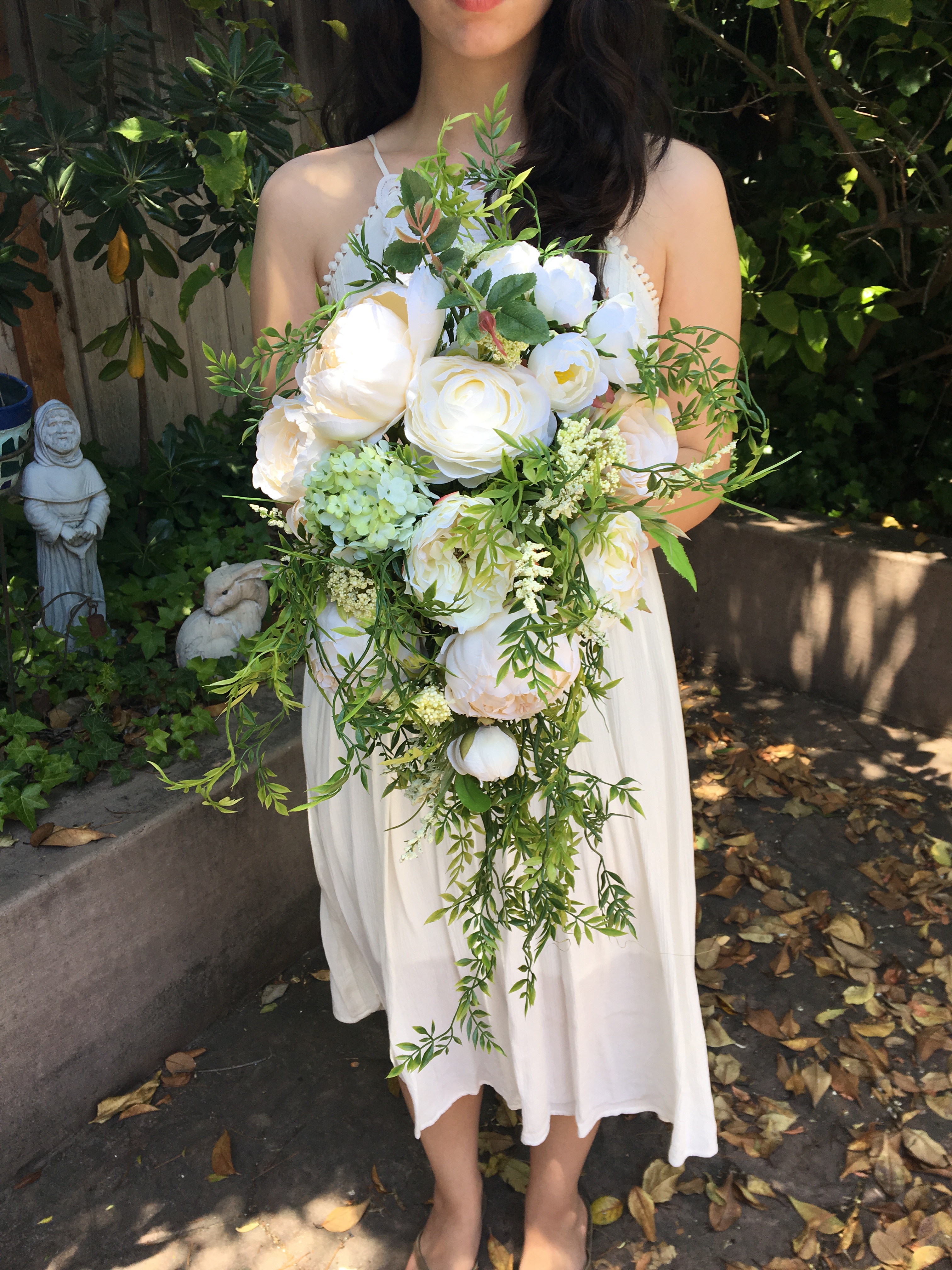 Cascade silk bridal bouquet