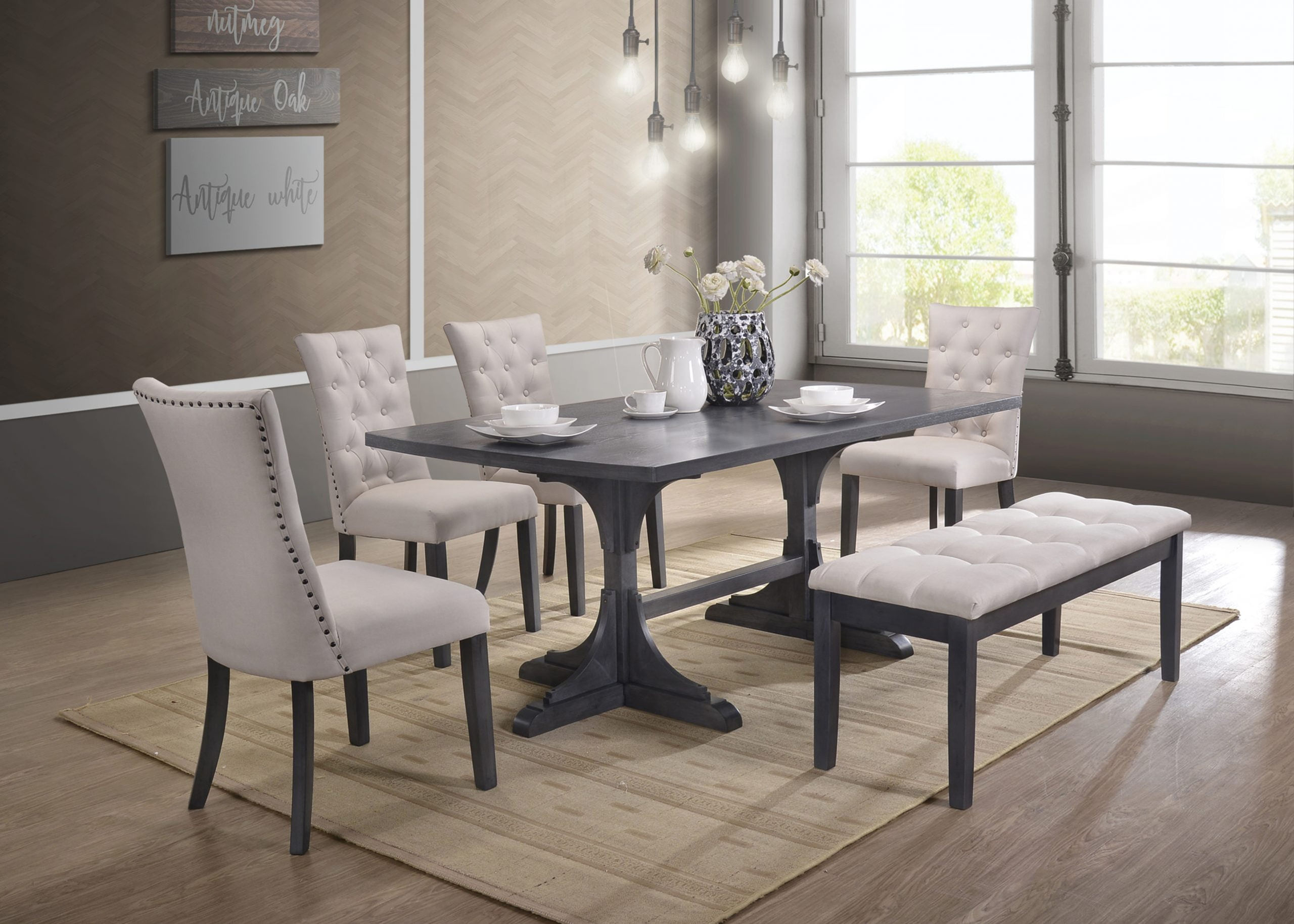 Gray Dining Set