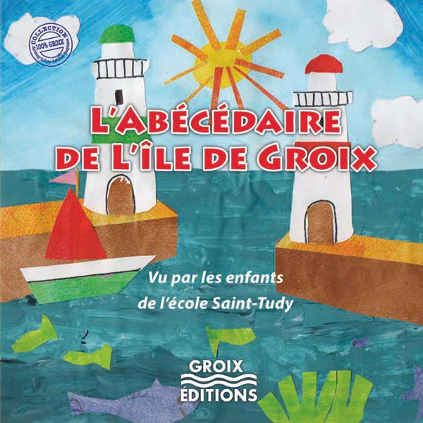 deux phares le soleil un bateau