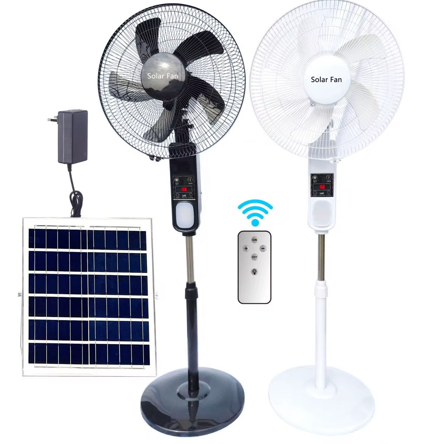 Solar Fan With Panel