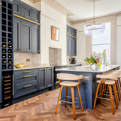 Kitchen decoration and hand painted cabinetry Brighton