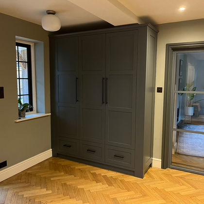 Bespoke cabinetry wardrobe hand painted Hassocks