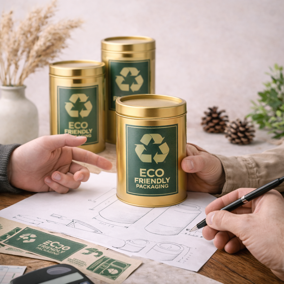 Packaging cans and containers for food, cosmetics, and retail