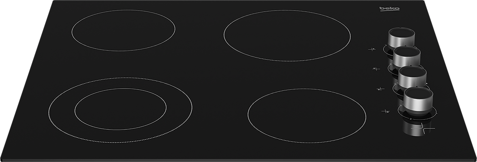 Beko BCT601CG Ceramic Hob with Knobs