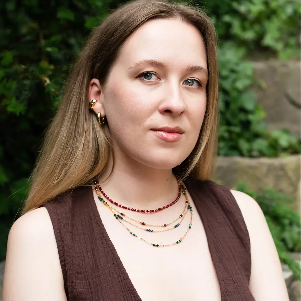 Miniatura: MARY RASH - Jemný náhrdelník s broušeným rubínem