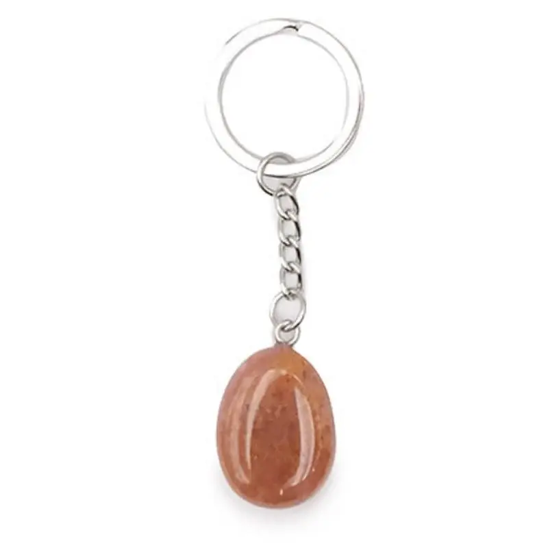 Thumbnail: Red Fire Quartz Crystal Keychain