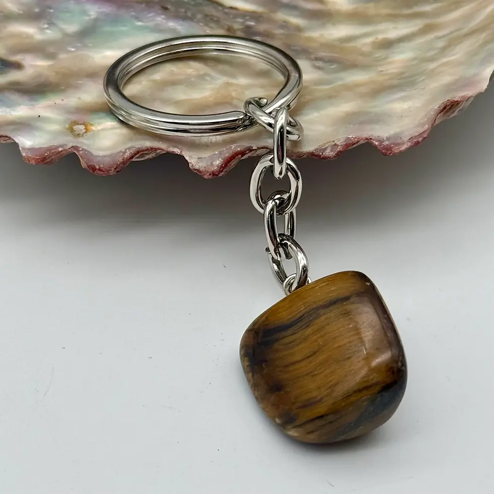 Thumbnail: Tiger Eye Crystal Keychain