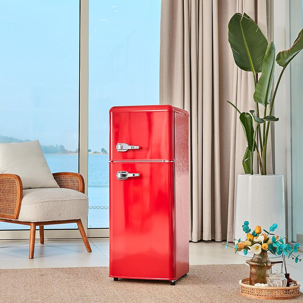 Retro Kühlschrank in Rot