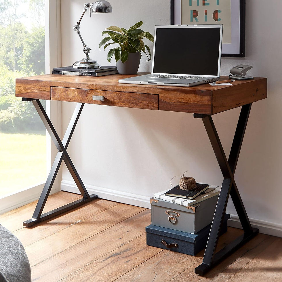 Design-Schreibtisch Sheesham