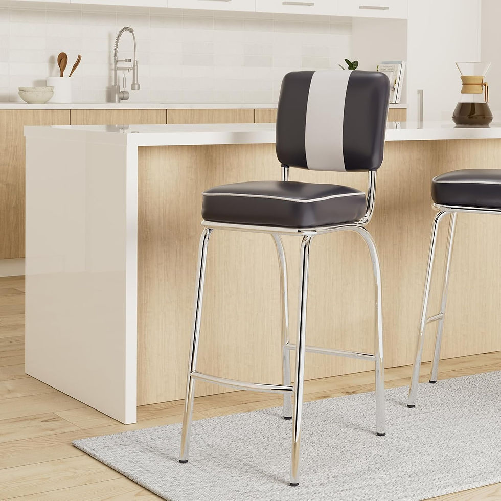 Retro-Barhocker 2er-Set 