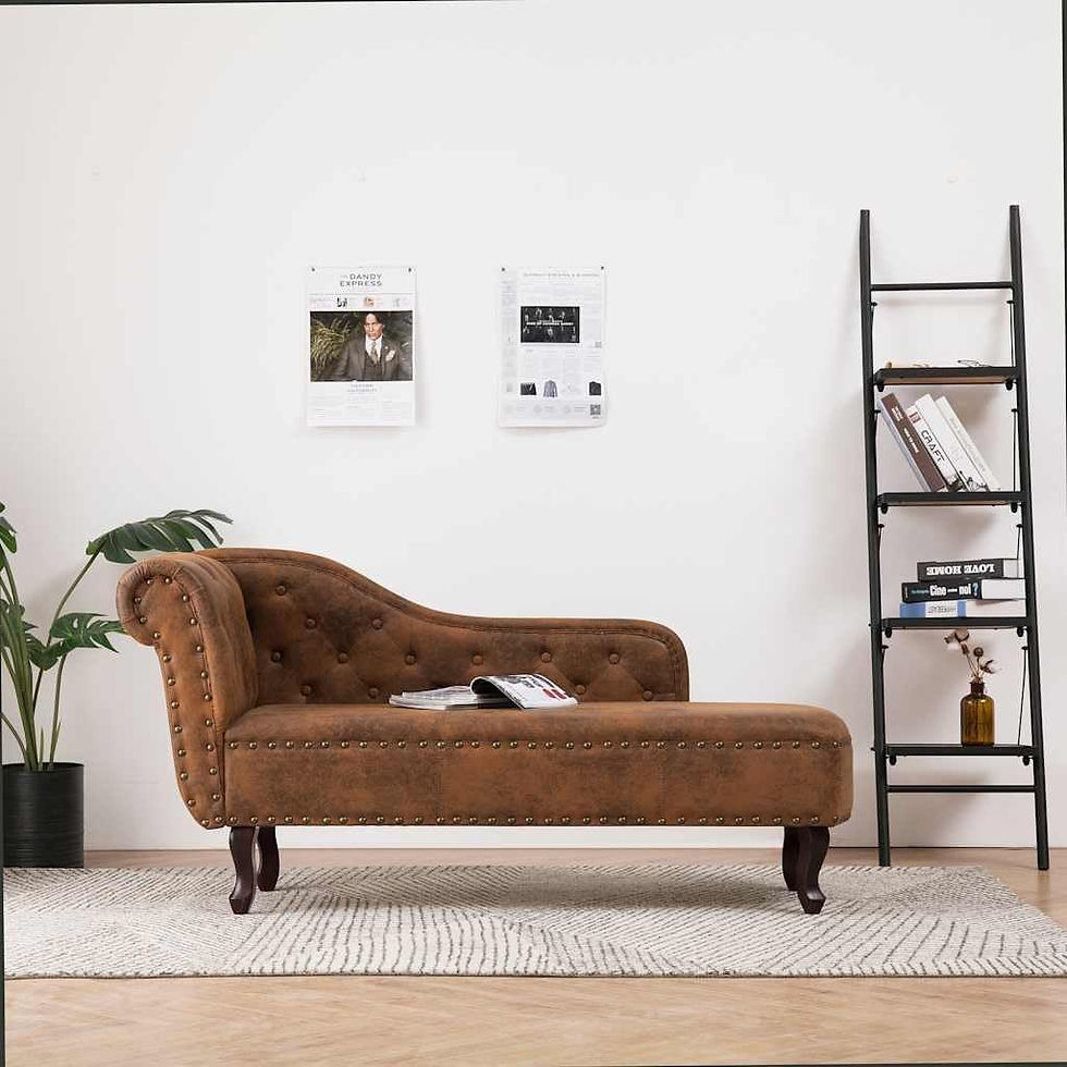 Récamière Wildleder-Optik