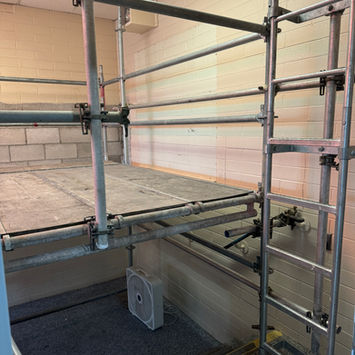 Crawl on ladder access seismic upgrade.