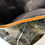 Thumbnail: Large thrown and altered vessel in grey abstract pattern with orange rim