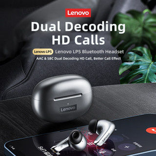 Thumbnail: Lenovo LP5 TWS Bluetooth Earphone Superb Bass Wireless Earbuds Waterproof With M