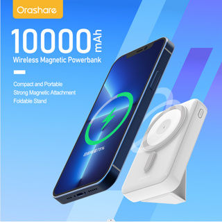 Thumbnail: Orashare MGS10 10000mAh Magnetic Powerbank 3 IN1 Wireless Fast Charge Portable C