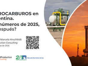 Hidrocarburos en Argentina. Los números de 2025 ,y después ?