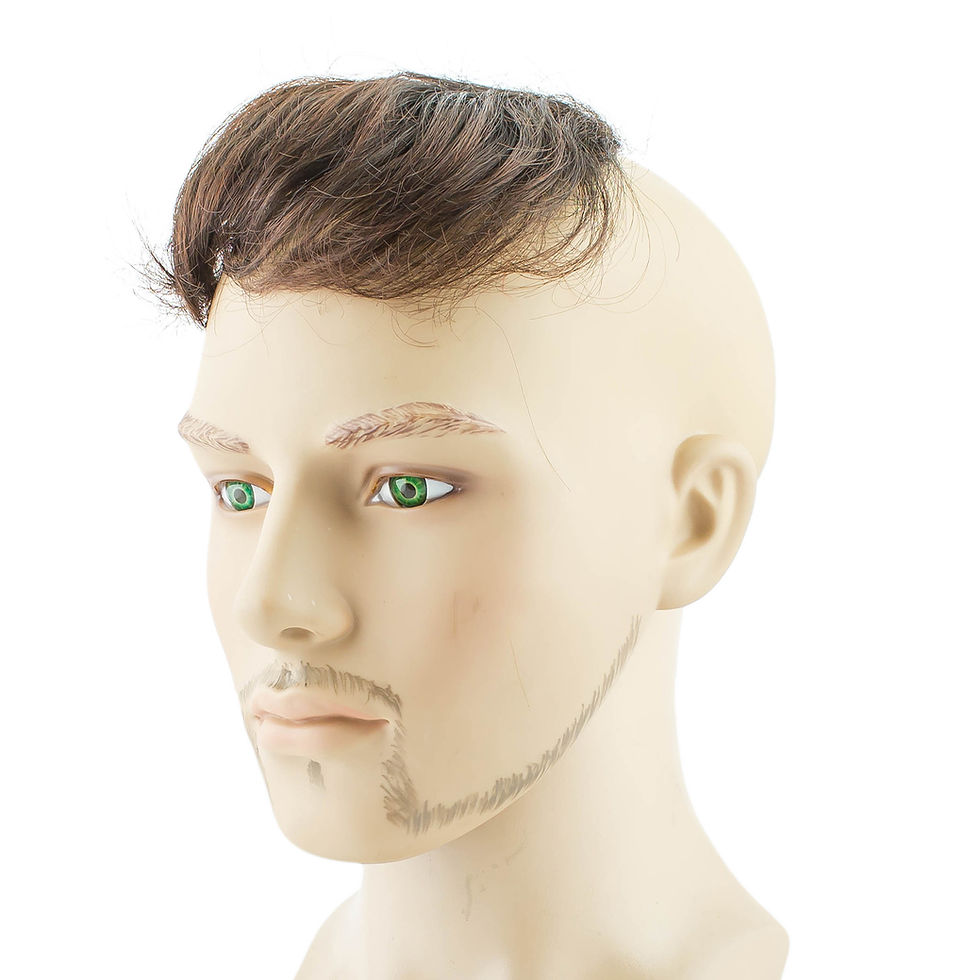 Thumbnail: Synthetic Clip On Toupee or Hair Topper S7021K