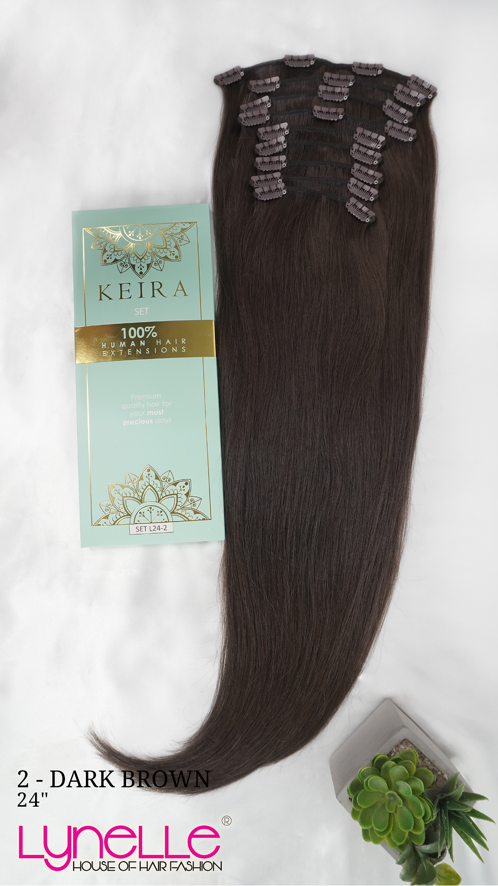 Thumbnail: Keira Hair Extensions 24" Full Head Set