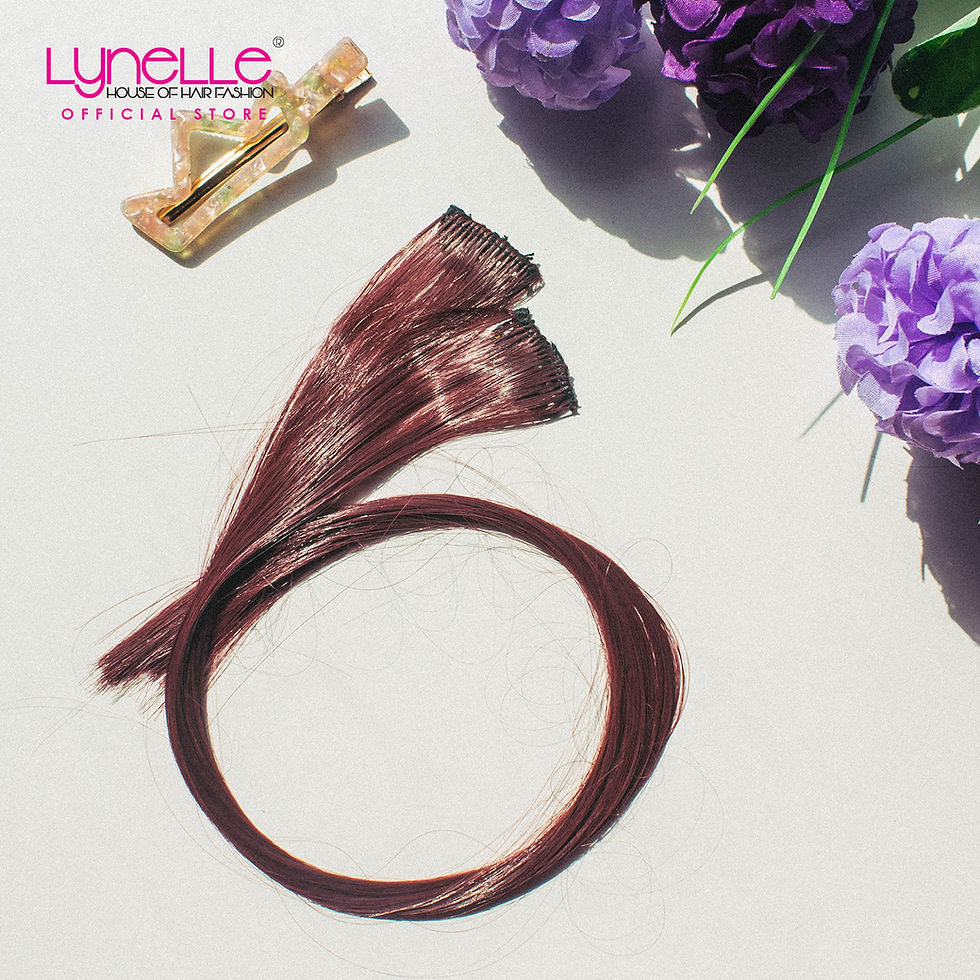 Thumbnail: Solid Randomly Selected Color Clip on Synthetic Hair Extension