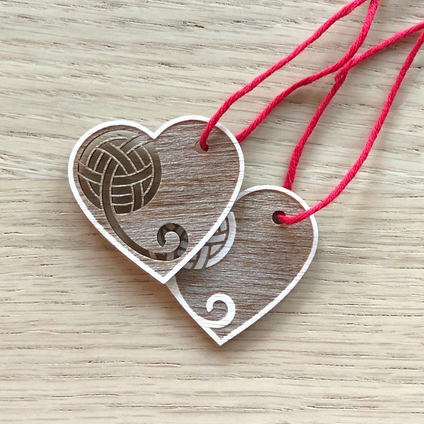 Anhänger Wolle mit Herz