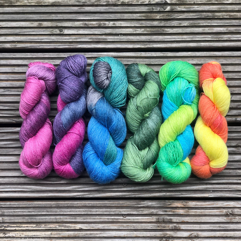 Miniaturbild: Bunte Socke Sockenwolle alle Farben