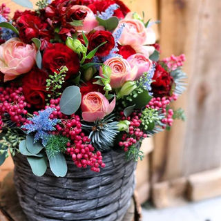 stylish flower basket