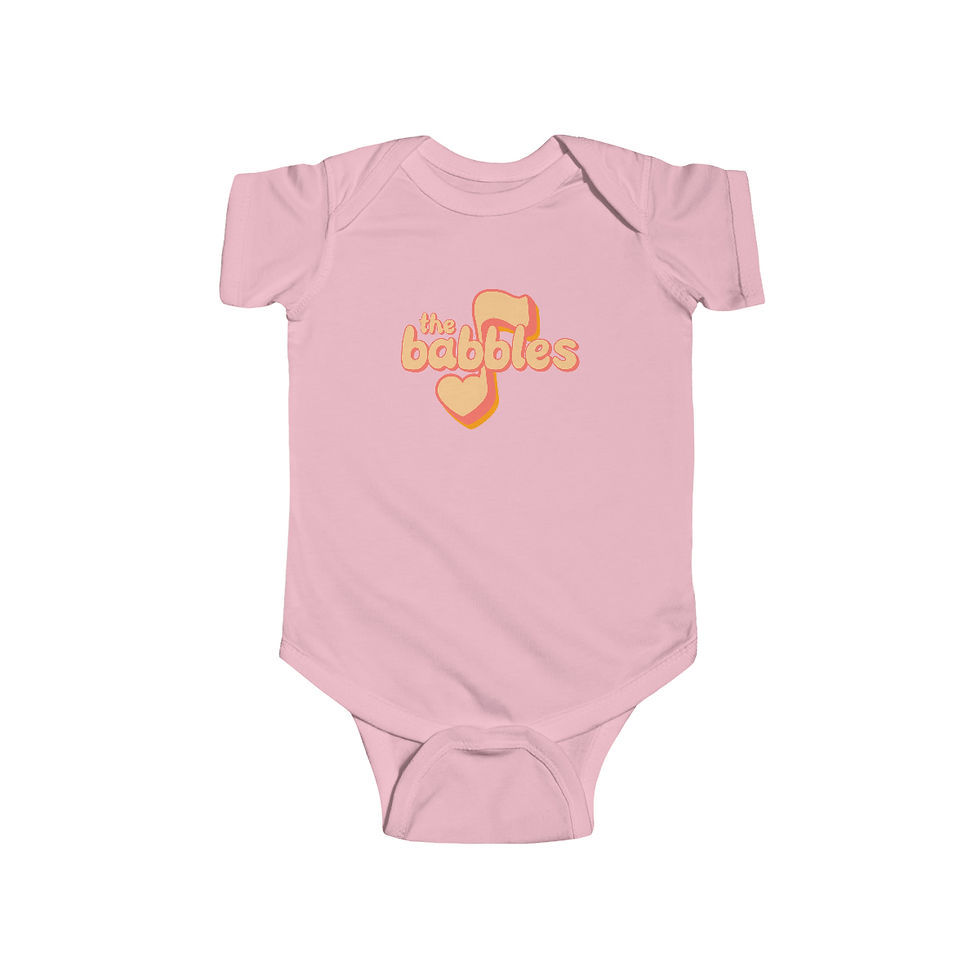 Thumbnail: Infant Fine Jersey Bodysuit with The Babbles Music Heart Logo