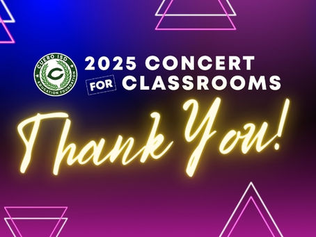 A Heartfelt Thank You for Supporting the Concert for Classrooms