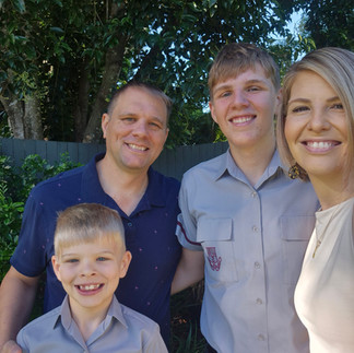 Our family on the first day of school 2025