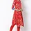 Thumbnail: Rangriti Red Viscose Straight Kurta