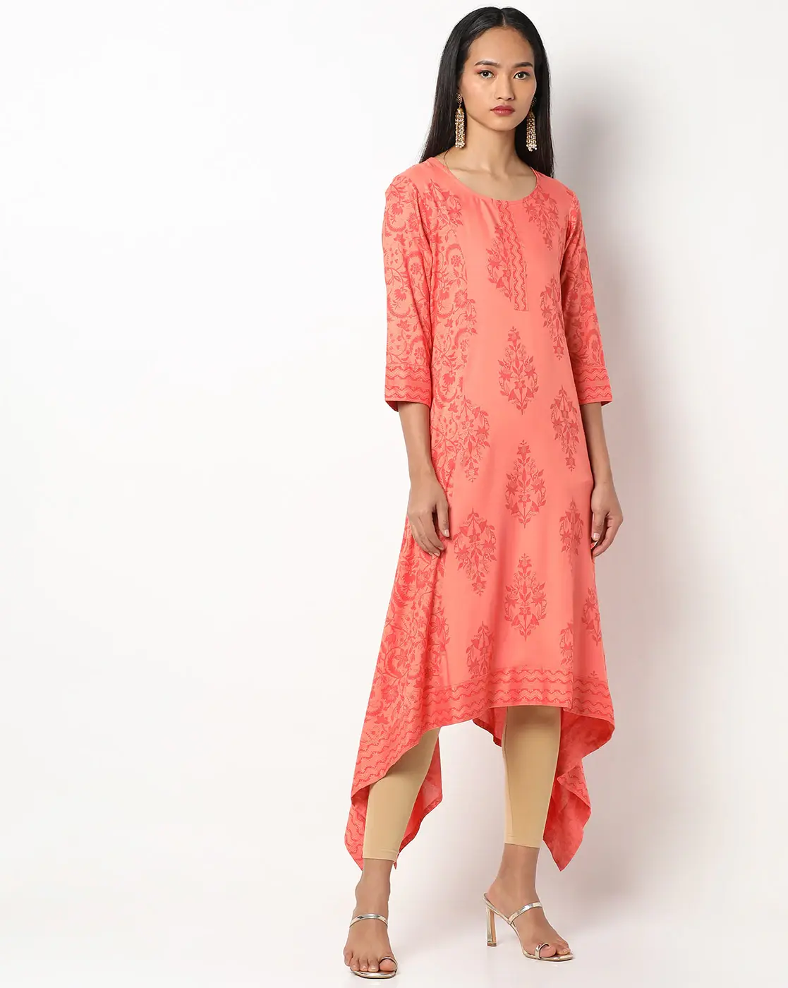 Avaasa Mix N' Match Floral Print A-line Kurta with 