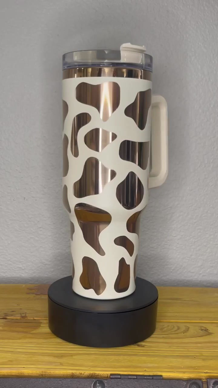 Thumbnail: Copper Cow Print Tumbler