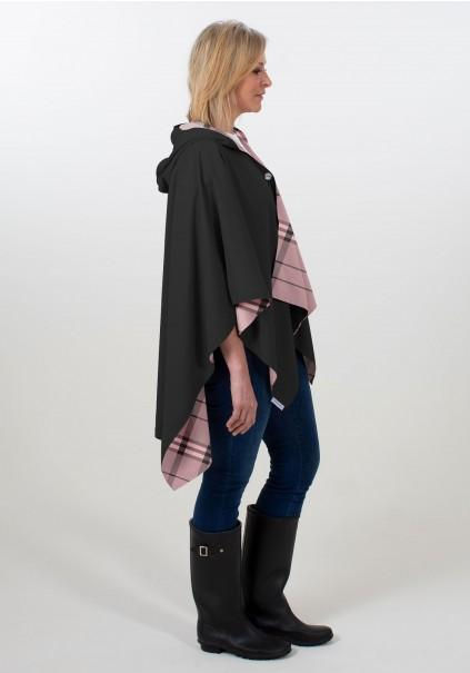 Thumbnail: Hooded RAINRAP - Pink & Plaid