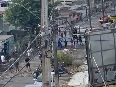 URGENTE: Caixa d’água da Cagepa se rompe em Campina Grande e causa destruição