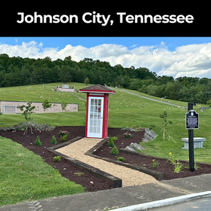 a Wind Phone in Johnson City, Tennessee. 