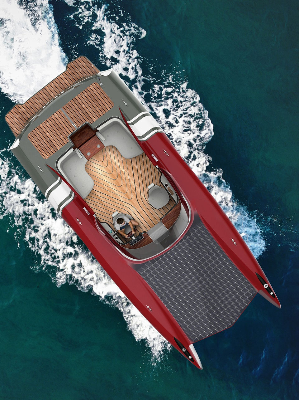 E-BOAT elektrický trimarán BEKO Engineering,  VisionFolk - Studio -