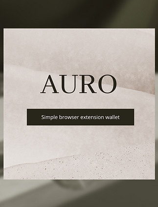 Delegate MINA using Auro wallet