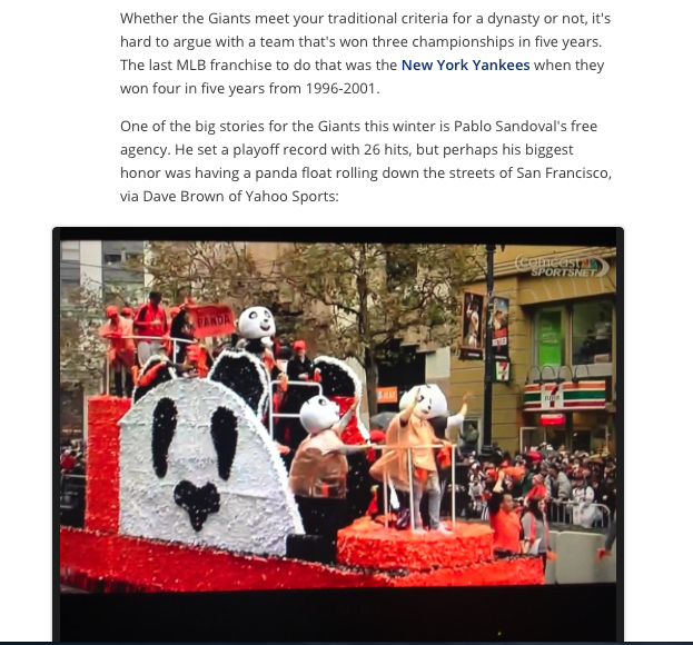 Giants Victory Parade 2014