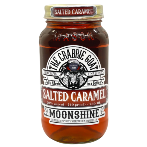 Salted Caramel Moonshine The Crabbie Goat