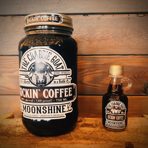 Kickin Coffee Moonshine The Crabbie Goat