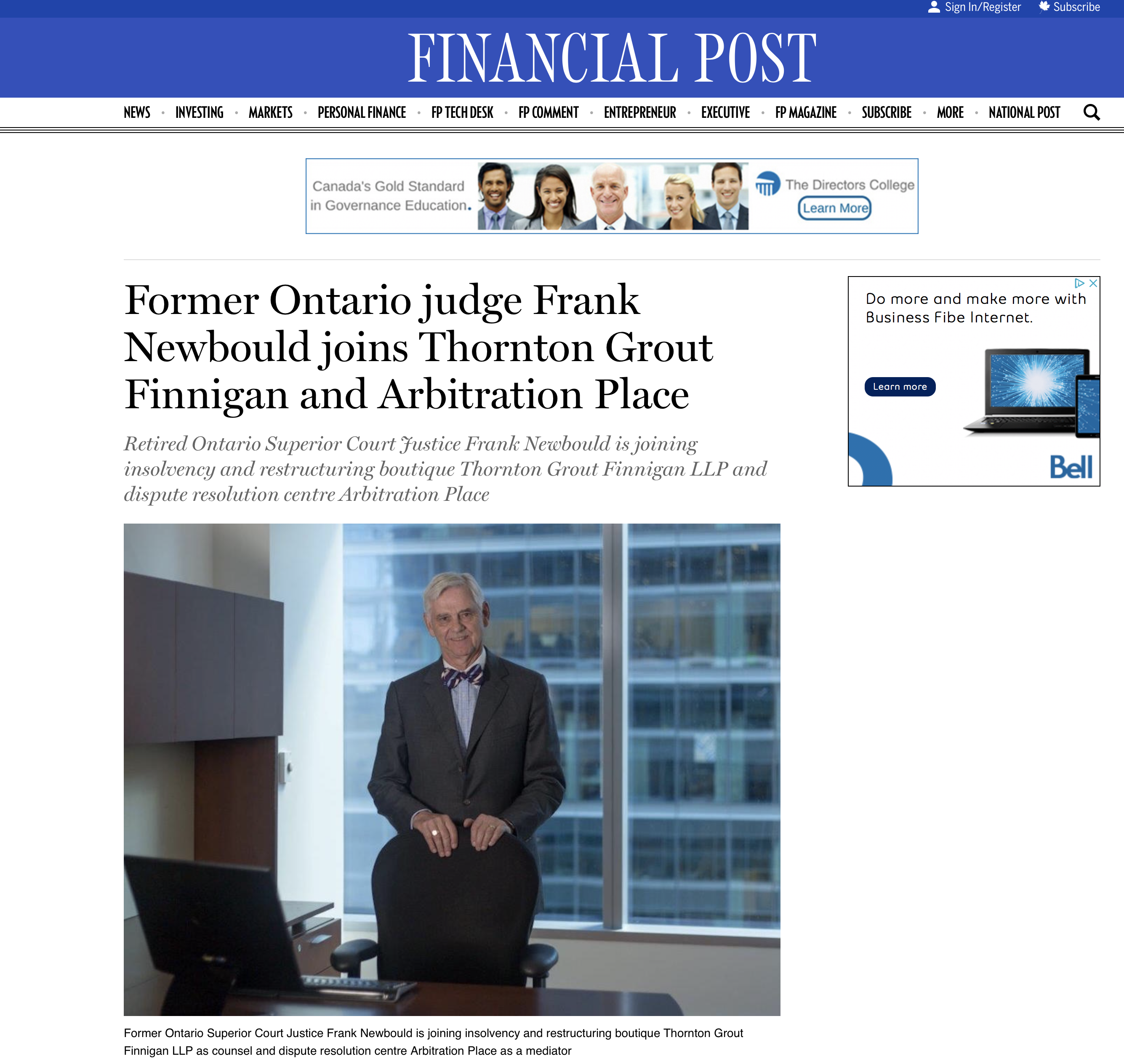Judge Frank Newbold Portrait