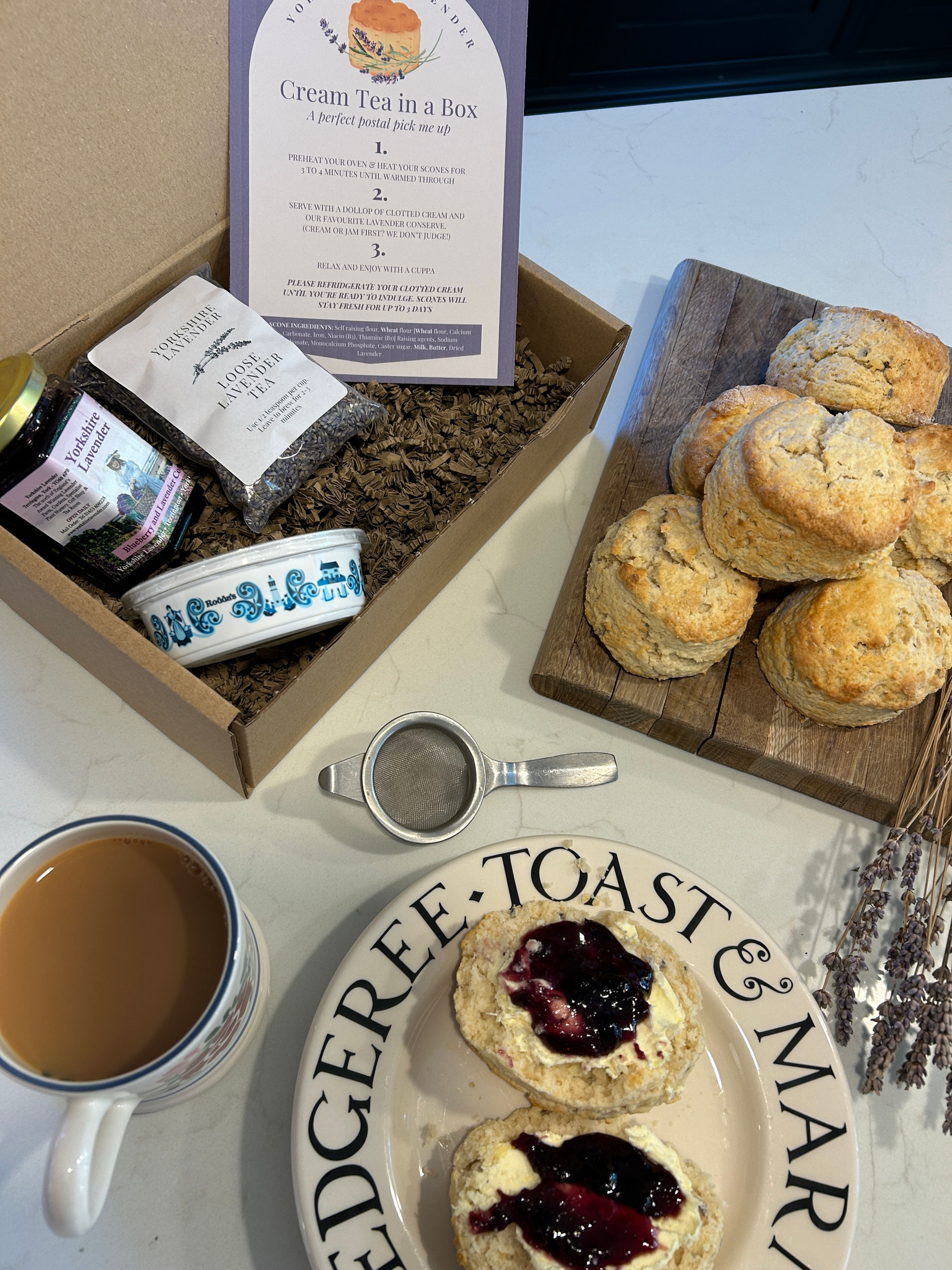 Lavender Cream Tea in a Box