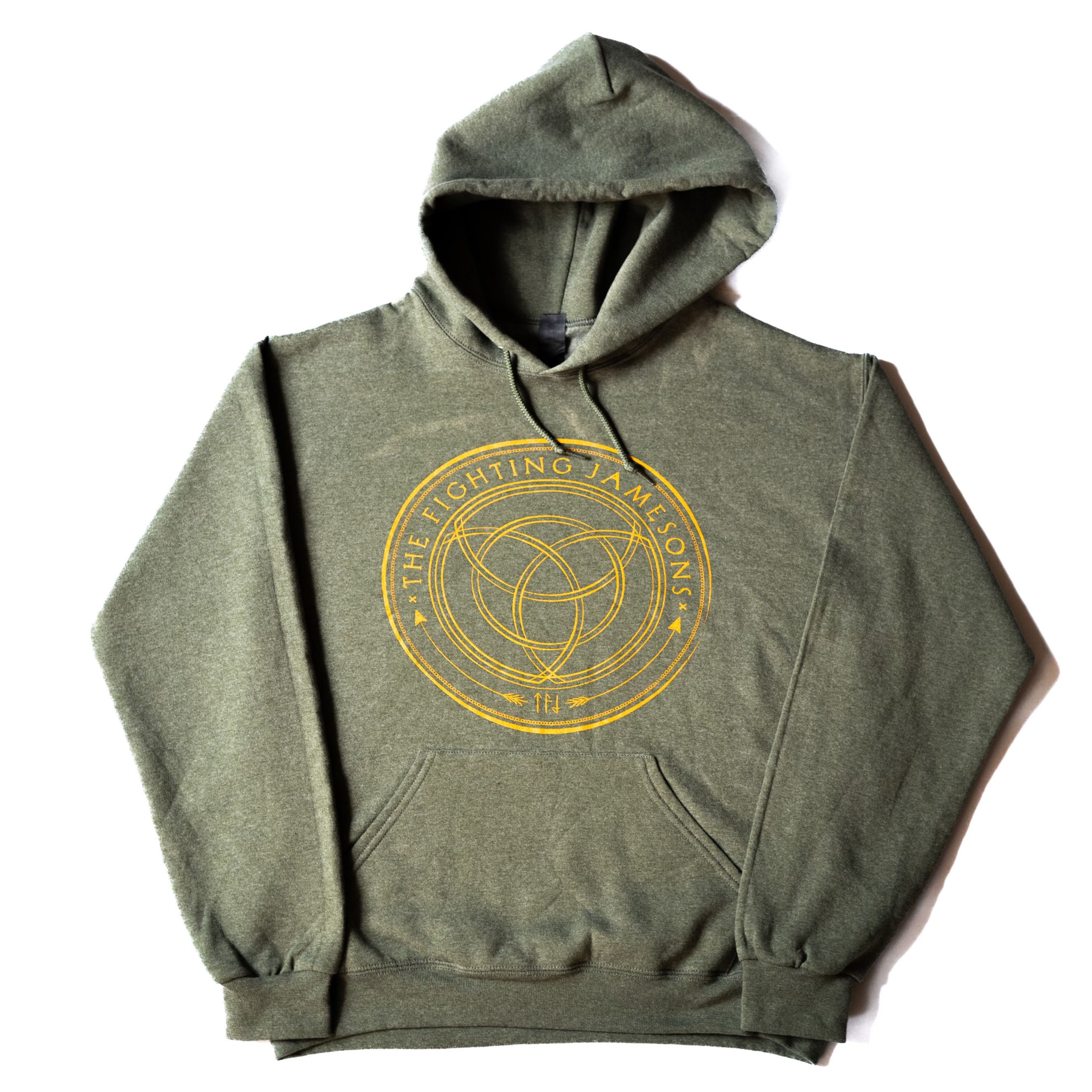 Fighting Jamesons Green Hoodie w/Circle Logo