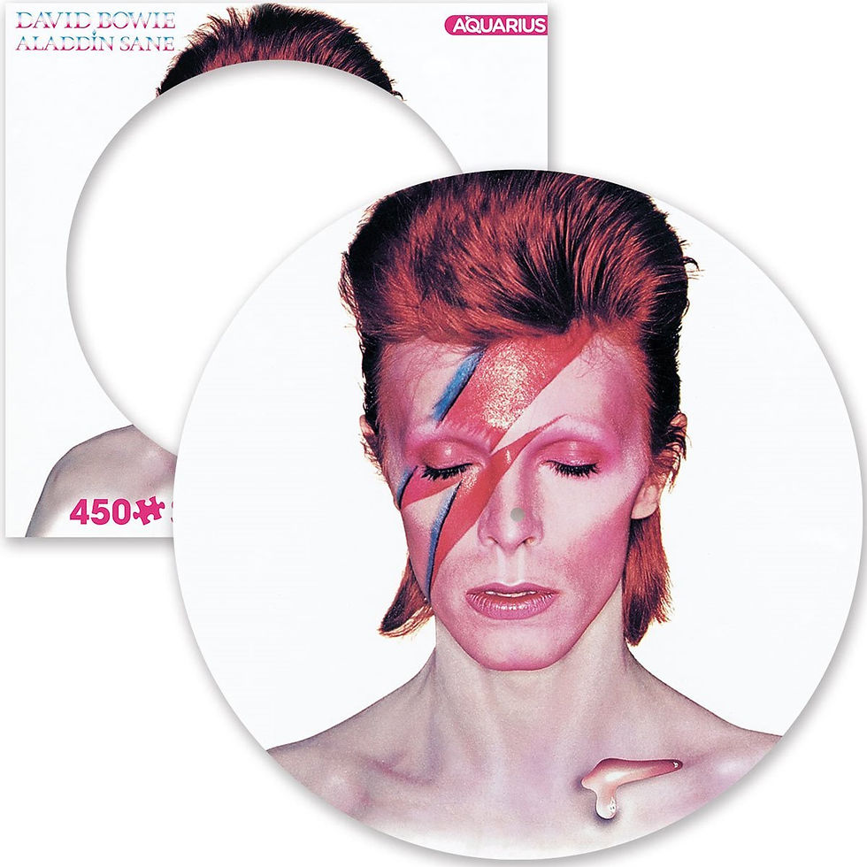 David Bowie - 12" Aladdin Sane Album Shaped Puzzle 450pc
