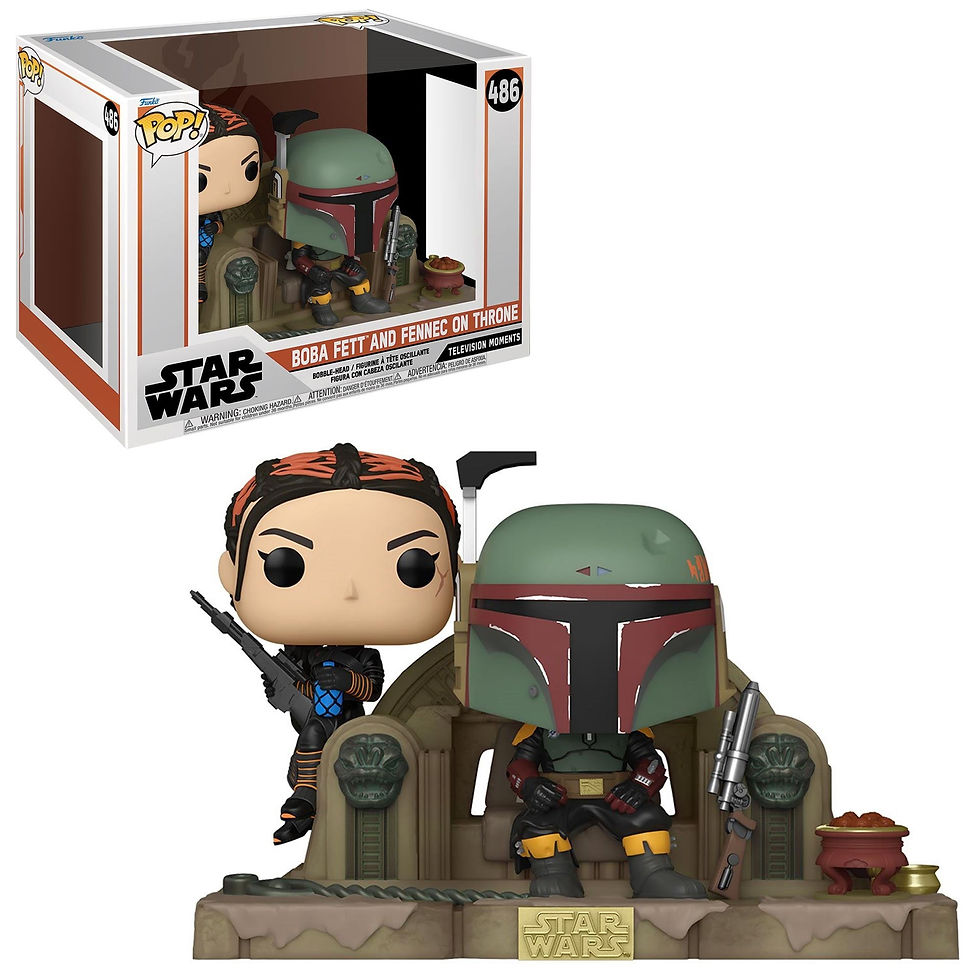 POP! Star Wars Moment - Boba Fett and Fennec on Throne #486