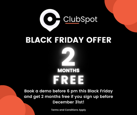 Black Friday Offer from ClubSpot!